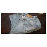 LEVIS 501 JEANS, SIZE 35 X 34, GENTLY USED
