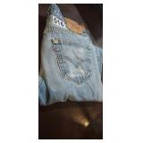 LEVIS 501 JEANS, SIZE 35 X 34, GENTLY USED