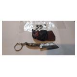 MHS CUTLERY HAND HONED KEYCHAIN KNIFE WITH SHEATH