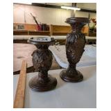 (2) HOME INTERIORS DECORATIVE CANDLE HOLDERS