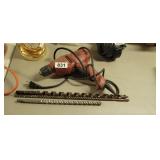 BLACK AND DECKER DRILL AND LARGE BITS