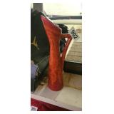 PRETTY AMBER COLORED VASE