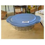 ANCHOR HOCKING GLASS STORAGE BOWL WITH LID