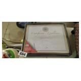 4 CERTIFICATE FRAMES *NEW