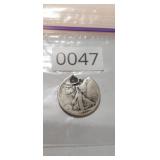 1918 90% SILVER WALKING LIBERTY HALF DOLLAR (CLIPE