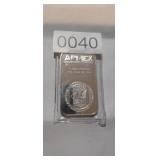 APMEX 1 TROY OUNCE, .999 FINE SILVER BAR