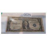 1935 ONE DOLLAR BLUE SEAL, SILVER CERTIFICATE
