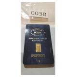 ISTANBUL REFINERY,  1 GRAM .999 FINE GOLD