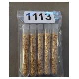 5 VIALS OF GOLD FLAKE