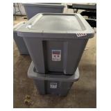 2 TOTES WITH LIDS