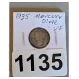 1935 MERCURY DIME