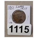 1851 LARGE CENT