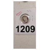 1943-S 90% SILVER MERCURY DIME