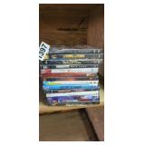 STACK OF DVDs