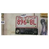 MOTORCYCLE PLATE AND STEREO FACEPLATE