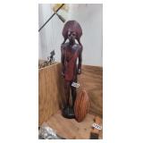 AFRICAN TRIBAL WARRIOR DECOR *SHEILD NEEDS GLUED