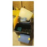 TOTES OF TOOLS, SHOEBOX TOTES WITH LIDS PLUS