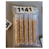 5 VIALS OF GOLD FLAKE