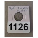1865 3 CENT NICKEL