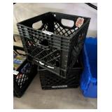 2 MILK CRATES