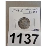 1943-S MERCURY DIME