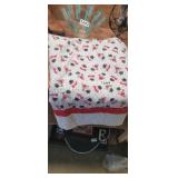 CHRISTMAS STITCHED CRIB QUILT *ONE SMALL FLAW