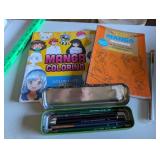 MANGA COLORING BOOKS AND DRAWING PENCILS