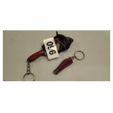 (2) MHS CUTLERY HANDMADE KEYCHAIN KNIVES