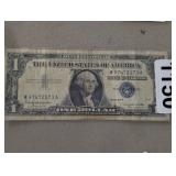 1957-B BLUE SEAL SILVER CERTIFICATE