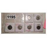 (6) EARLY 1900s BUFFALO NICKELS