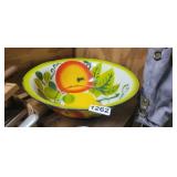 ENAMEL FRUIT BOWL