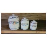 VINTAGE CORELLE COUNTER JARS
