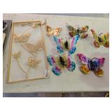 METAL BUTTERFLY WALL ART