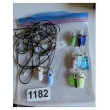 BAG OF NECKLACES WITH GEMS