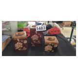 3 CANDLE HOLDERS