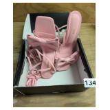 FASHION NOVA PINK SHOES SIZE 7.5