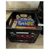 CRATE OF GAMES AND BOOKS