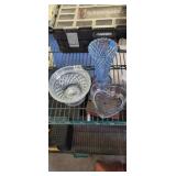 2 GLASS CANDY JARS AND GLASS VASE