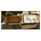 SMALL PYREX AND ANCHOR GLASS PANS