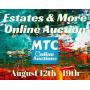 MTC August 19th Multi-Estate & More Auction