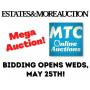 MTC June 2nd Estates & More Mega Auction