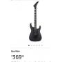 Jackson dinky strat style electric guitar black