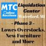 MTC Liquidation - Phase 3 Lowes Overstocks & Furniture