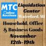 MTC Liquidation Nov. 12th-19th Home, Office, Business