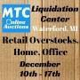 MTC Liquidation Dec. 17th - Retail Overstocks, Home, Office