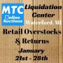 MTC Liquidation Jan. 28th Retail Overstocks & Returns