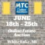 MTC June 18th - 25th Online Estate Auction
