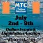 MTC July 2nd - 9th Online Estate & Liquidation Auction