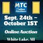 MTC Sept. 24th - OCT. 1ST Online Auction