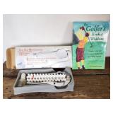 Golf ball monogrammer and book